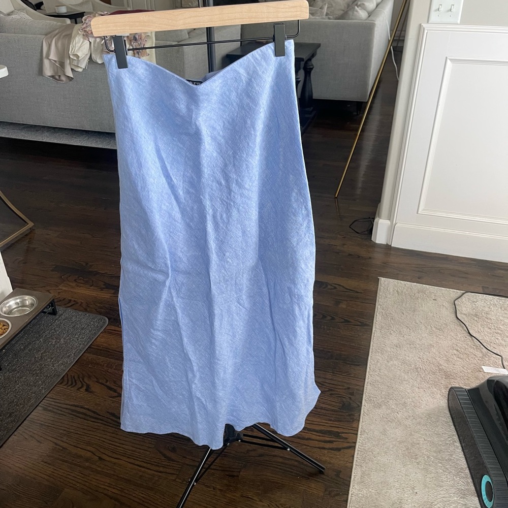 J. Crew Gwyneth skirt in linen